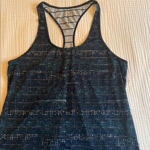 ZYIA Active Teal and Gray Tank Top